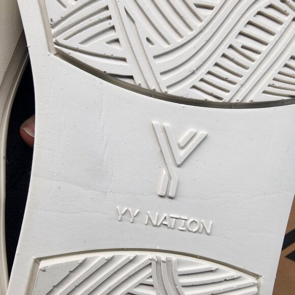 YY Nation Shoes Mens Size 10 Nimbo Bamboo Black Bamboo Slip On Sneakers *NWT* - Picture 11 of 14